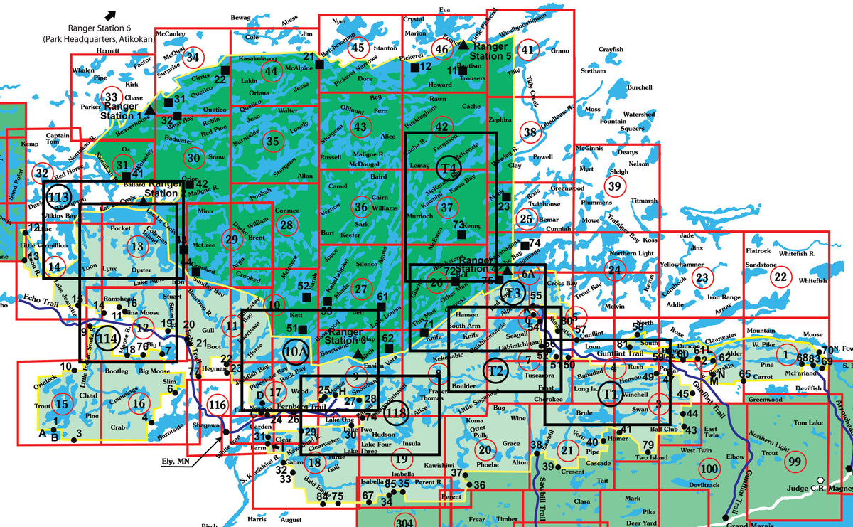 BWCAW/Quetico Park Maps Page 2 McKenzie Maps