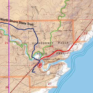 Duluth Mn Lake Superior Trail Map Map 105 Gooseberry And Split